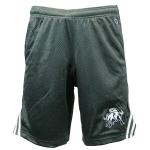 Aggie Bull Striped Mesh Lacrosse Gray Shorts